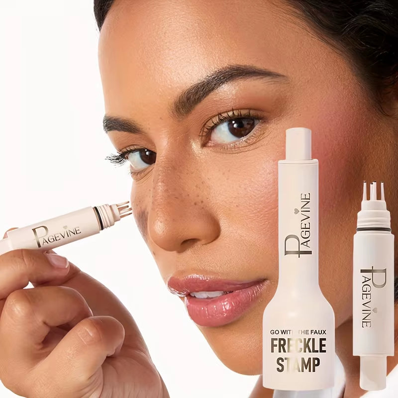 Transform Your Look with the 4-In-1 Natural Freckle Stamp Pen – Achieve Effortless, Sun-Kissed Freckles in Seconds!