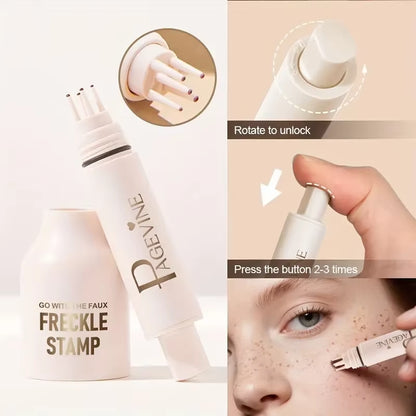 Transform Your Look with the 4-In-1 Natural Freckle Stamp Pen – Achieve Effortless, Sun-Kissed Freckles in Seconds!