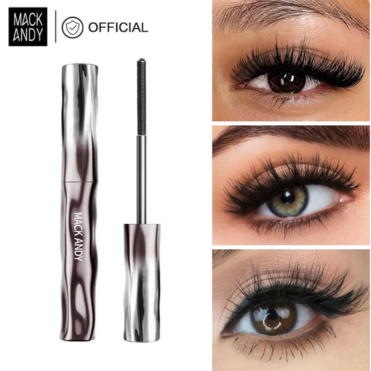 Waterproof 3D Lengthening Black Mascara with Eyelash Extension Brush - Long-Wearing Silk Formula for a Flawless Finish